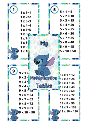 Tablas de Multiplicar Stitch